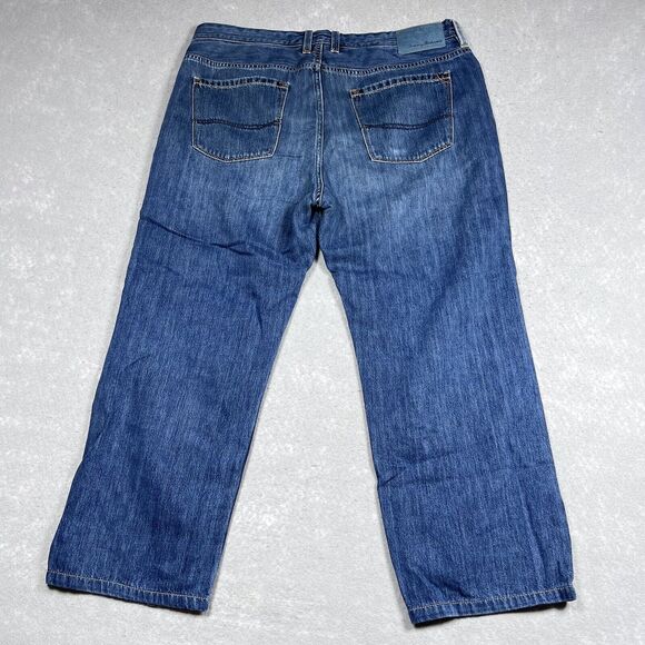 Tommy Bahama Jeans Mens Size 36 Blue Standard Bootcut Dark Wash Denim Pockets - Picture 8 of 15
